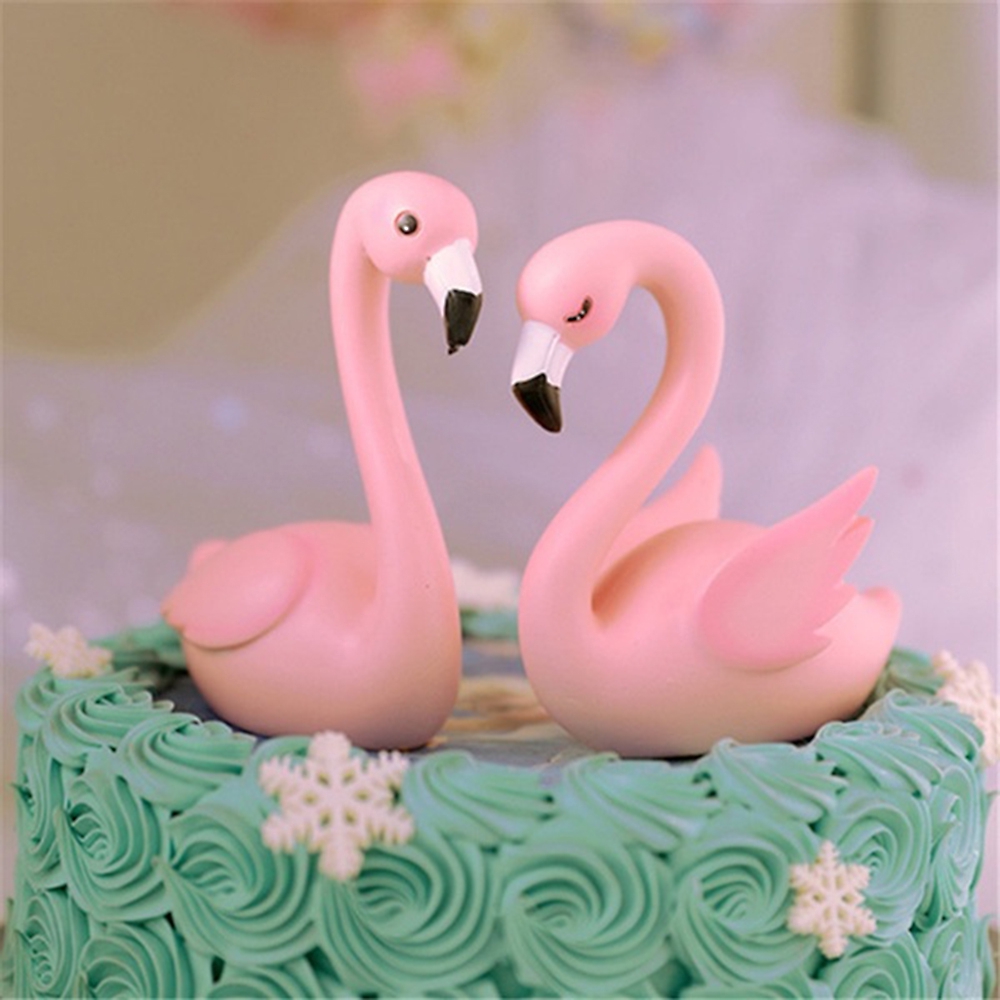 Mô hình chim hồng hạc trang trí tiệc cưới