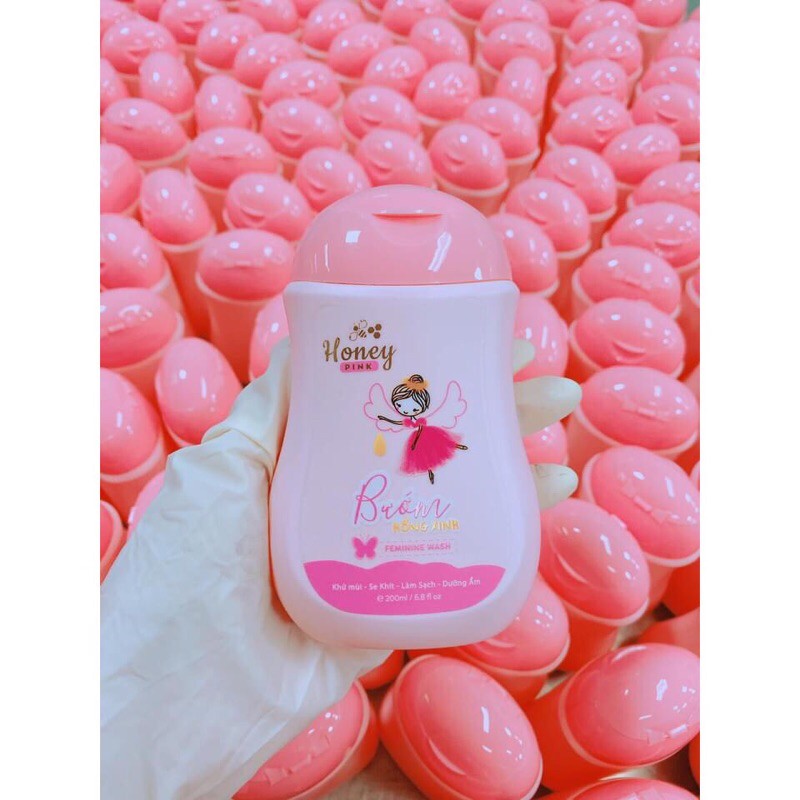 Dung Dich Vệ Sinh Honey Pink - Bướm Hồng Xinh 200ml