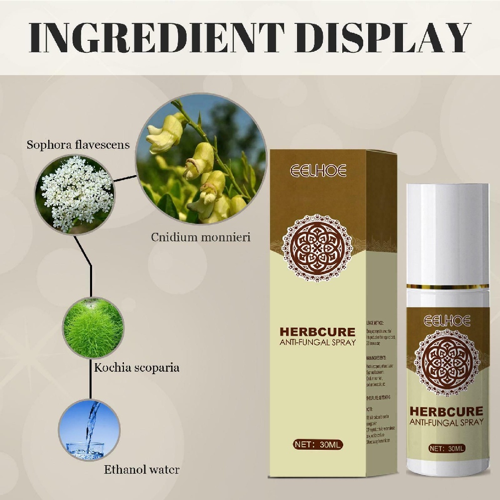 [Hàng mới về] Xịt dưỡng bàn chân thảo dược cải thiện tình trạng nấm chăm sóc làn da 30ml