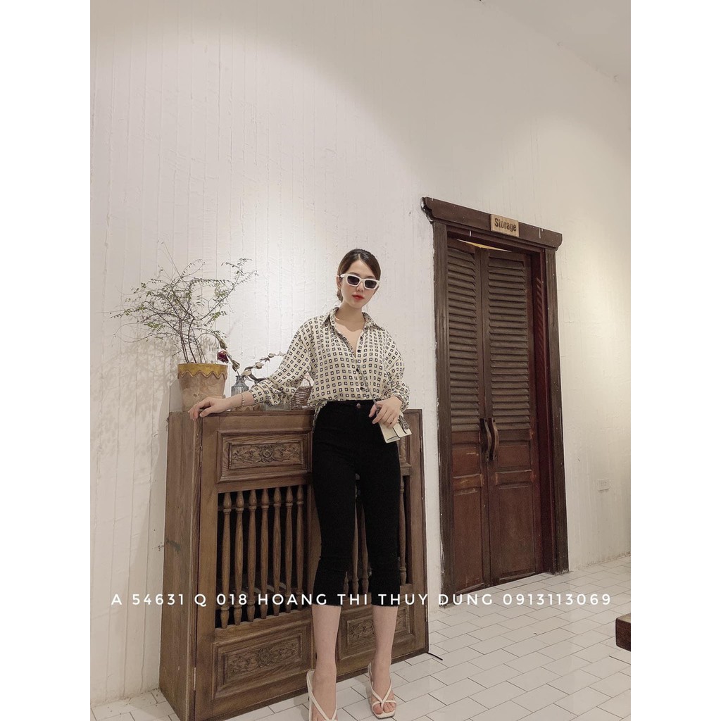 Ao sơ mi nữ họa tiết Hàn Quốc Siêu Xịn | BigBuy360 - bigbuy360.vn