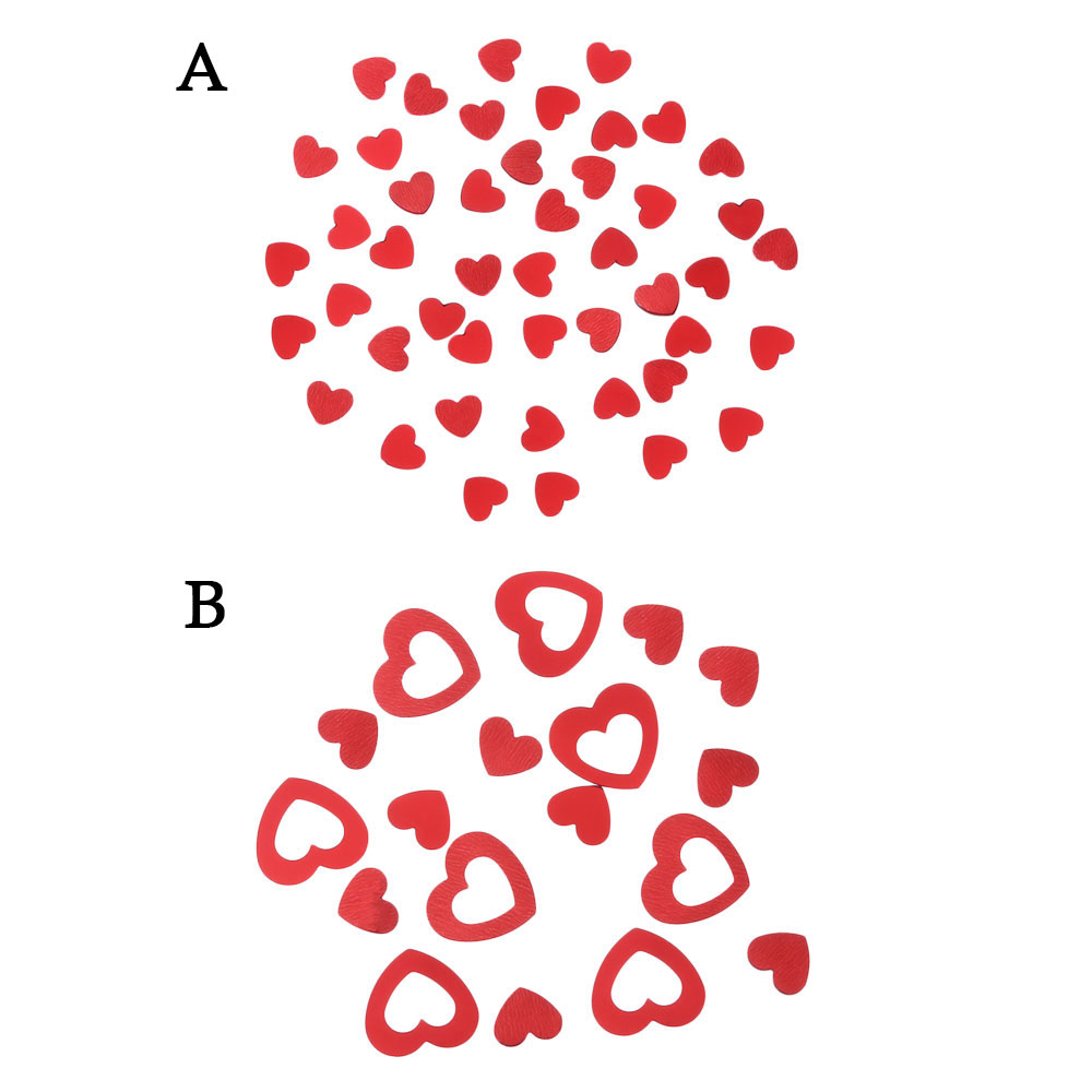 Túi 15g Hạt Kim Tuyến Hình Trái Tim Trang Trí