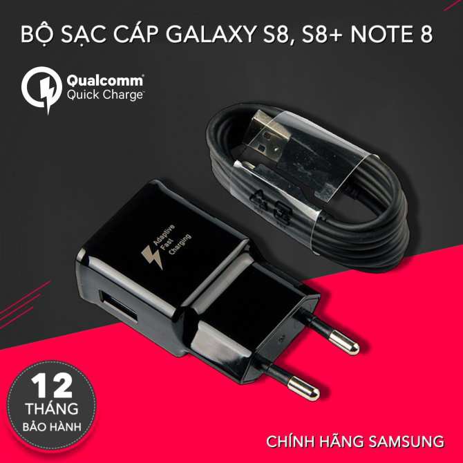 {Hot} Tặng Kèm Cáp Sạc - Cốc sạc nhanh Samsung Galaxy S8, S8+, Note 8 chính hãng