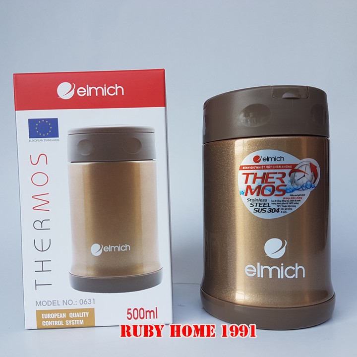 Bình ủ cháo đựng thức ăn giữ nhiệt Elmich 500 ml EL0631 - Nhập khẩu Séc 100% HOT