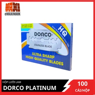 Hộp lưỡi lam Dorco Platinum (100 lưỡi/hộp) cao cấp siêu bén