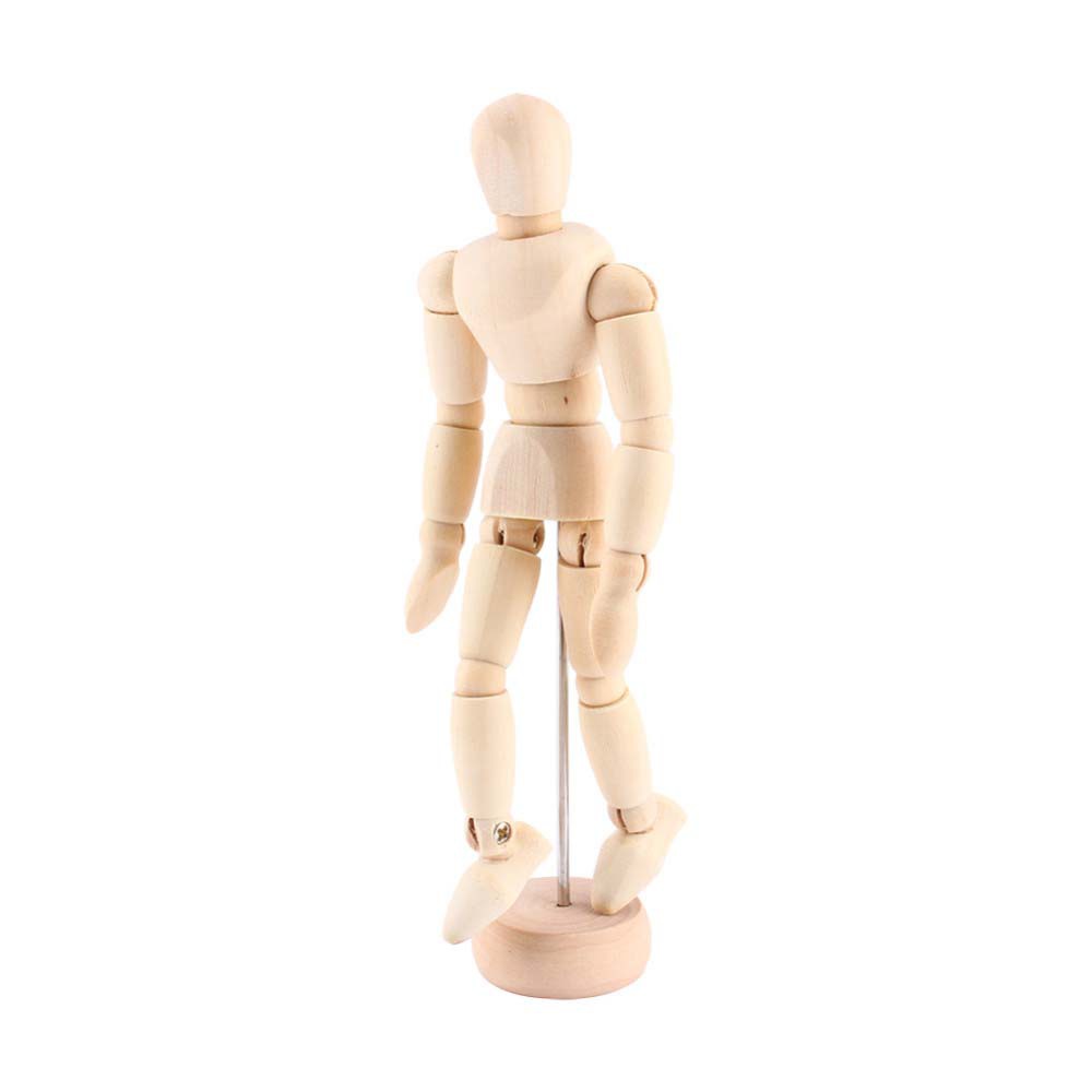 Hình Nộm Người Gỗ 11.43cm 13.97cm 20.32cm Có Khớp Cử Động Chuyên Dụng Cho Mỹ Thuật
