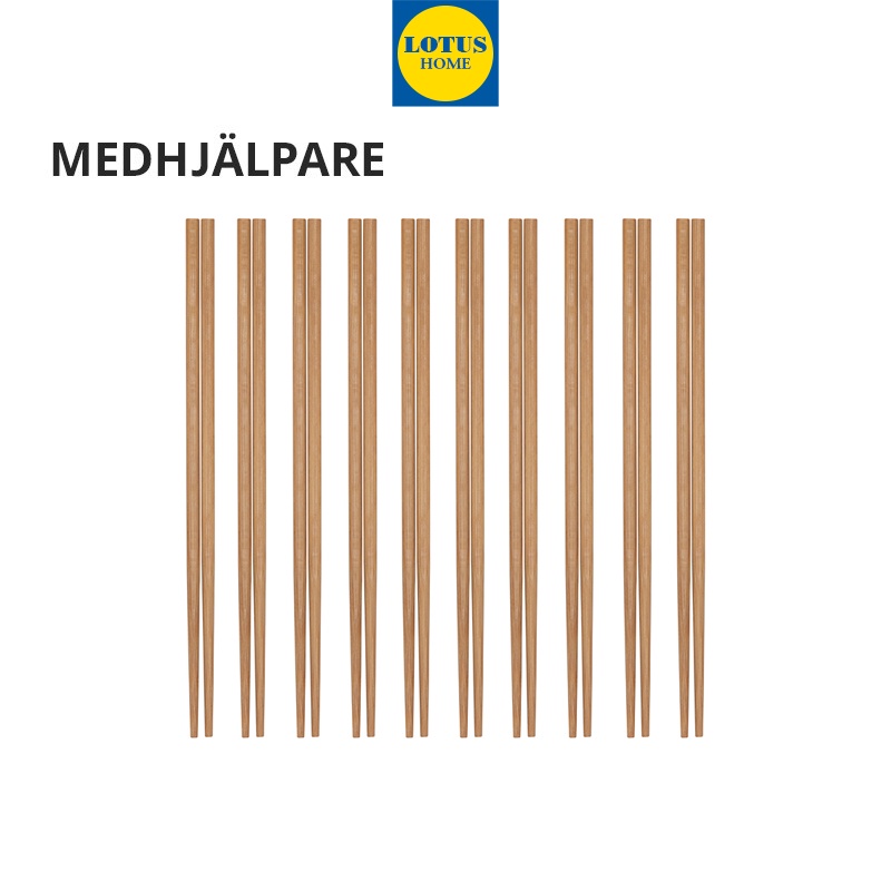 IKEA bộ 10 đôi đũa ăn IKEA MEDHJALPARE