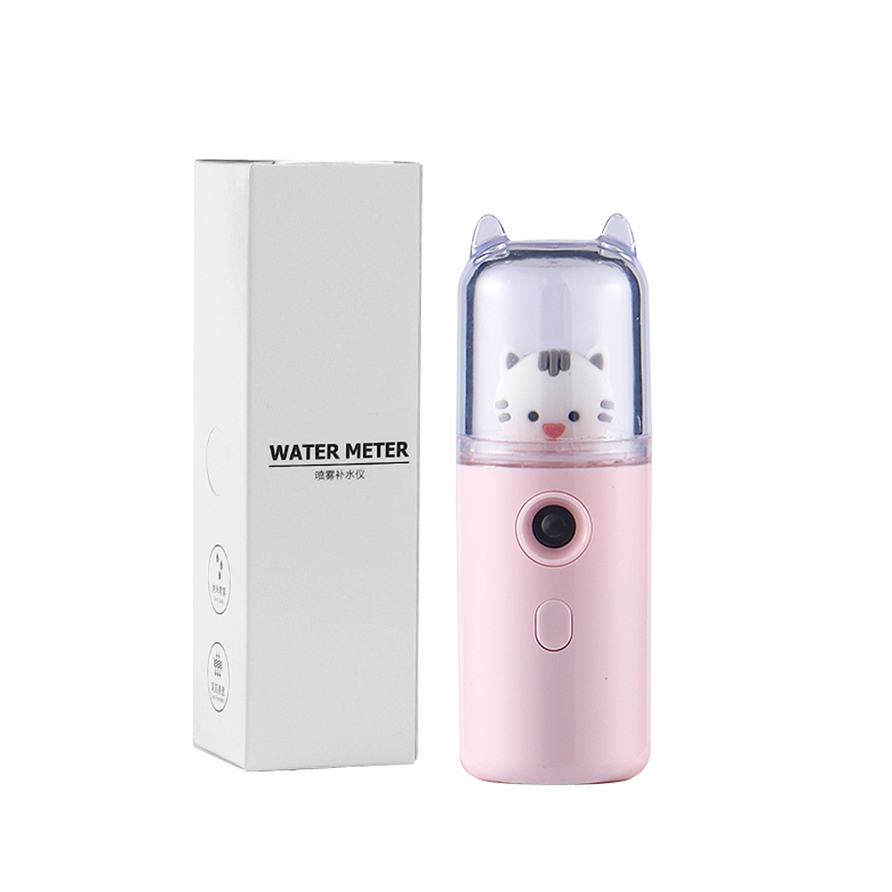 Máy phun sương FOREVERLILY tạo độ ẩm mini có đèn led sạc bằng cổng USB