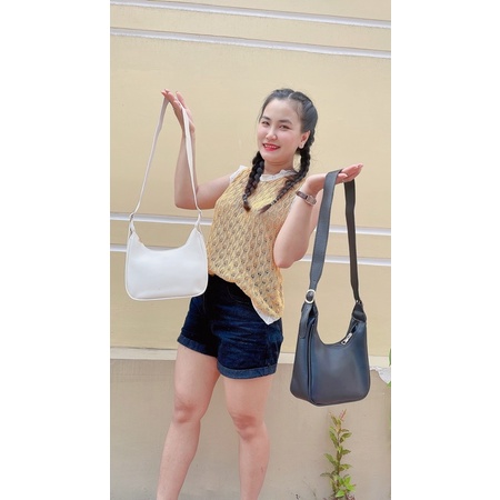 Túi đeo chéo nữ kẹp nách đẹp dáng thuyền đi chơi phong cách thời trang hàn quốc dễ thương cute DIOMI