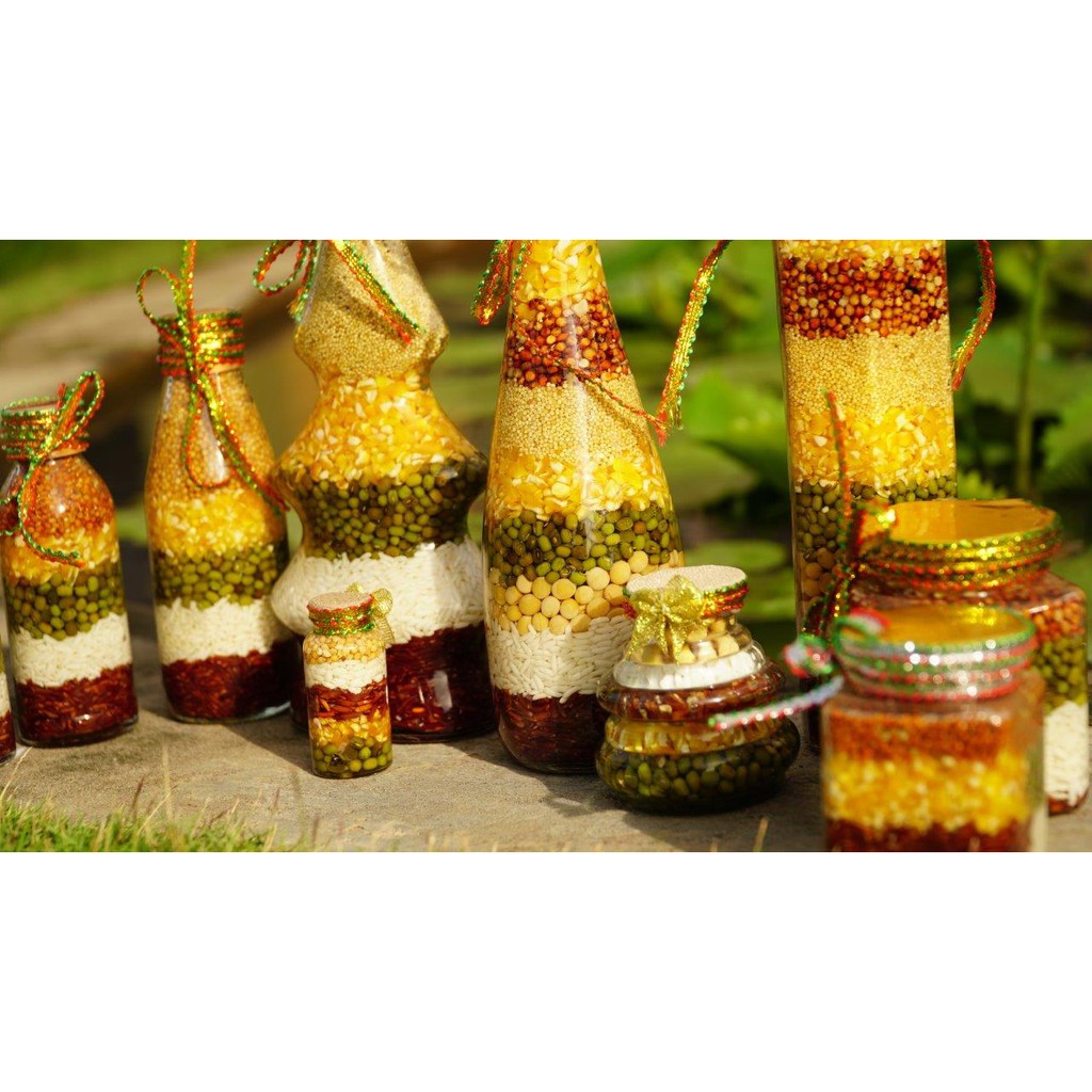 Ngũ cốc phong thủy chai lục giác LỘC PHÁT | BigBuy360 - bigbuy360.vn