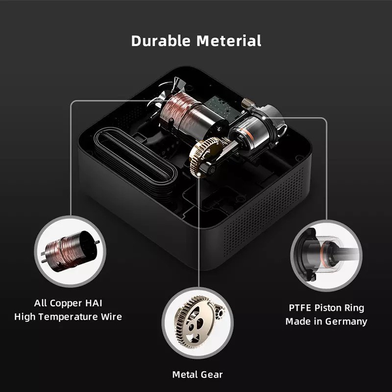 Máy bơm lốp ô tô xe hơi mini Mijia 1S/ 70Mai Midrive TP03-TP04  - Bơm đa năng di động