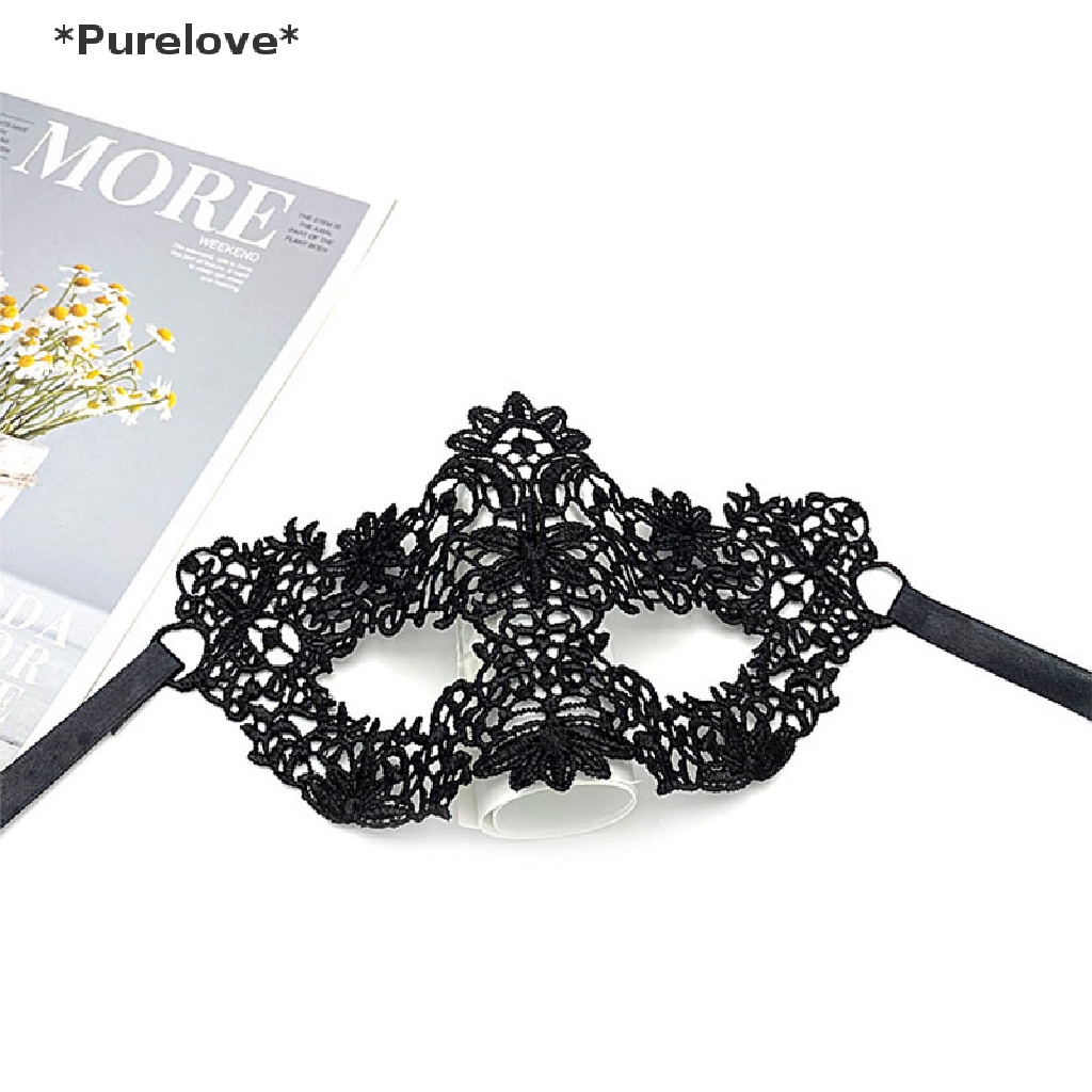 Mặt Nạ Ren Màu Đen Gợi Cảm Thời Trang Cho Nữ