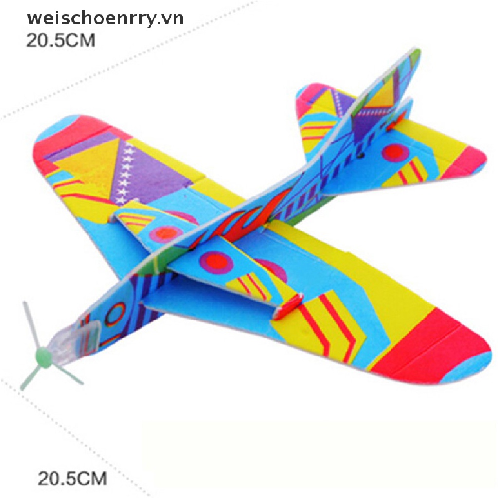 【WW】 Flying Back Magic Swing Plane 360 Cyclotron Airplane Kids DIY Model Gift Toys .