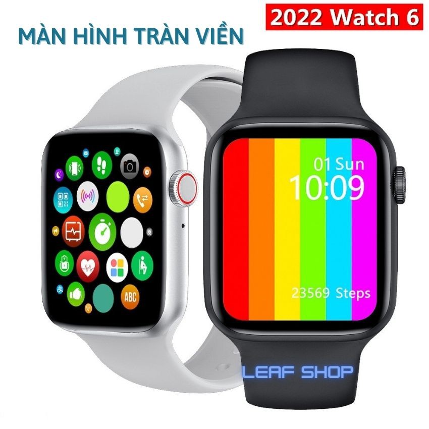 Đồng Hồ Thông Minh Watch 6 W6 W26 Series 6 Màn Hình Tràn Viền ,Chống nước IP68, Thay Dây Kết Nối Bluetooth
