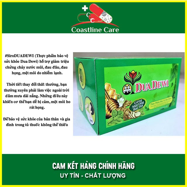 Siro DUADEWI / DUA DEWI Hỗ Trợ giảm ho hộp 12 gói - Coastlinecare Pharmacy | BigBuy360 - bigbuy360.vn