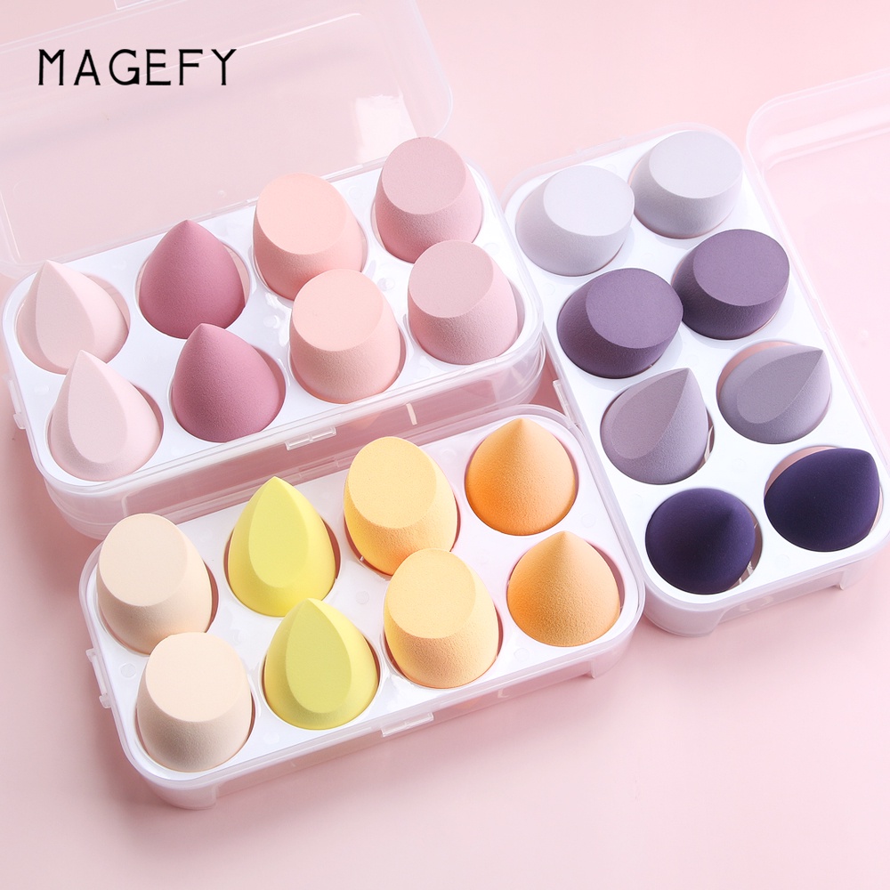 MAGEFY 8 miếng mút trang điểm kèm hộp
