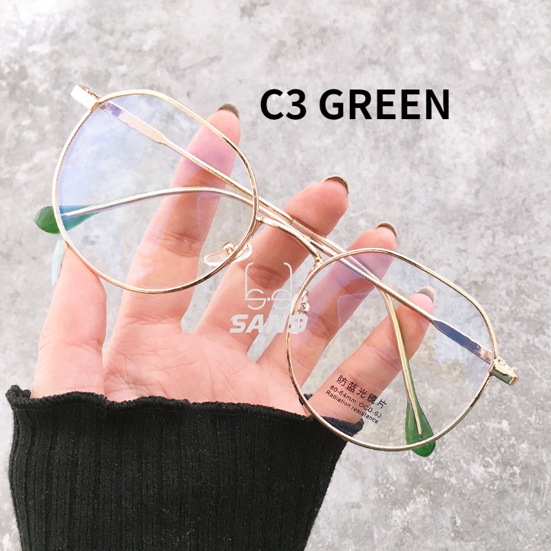 Mắt Kính Gọng Kim Loại Chống Ánh Sáng Xanh Thời Trang Cho Nữ Mata