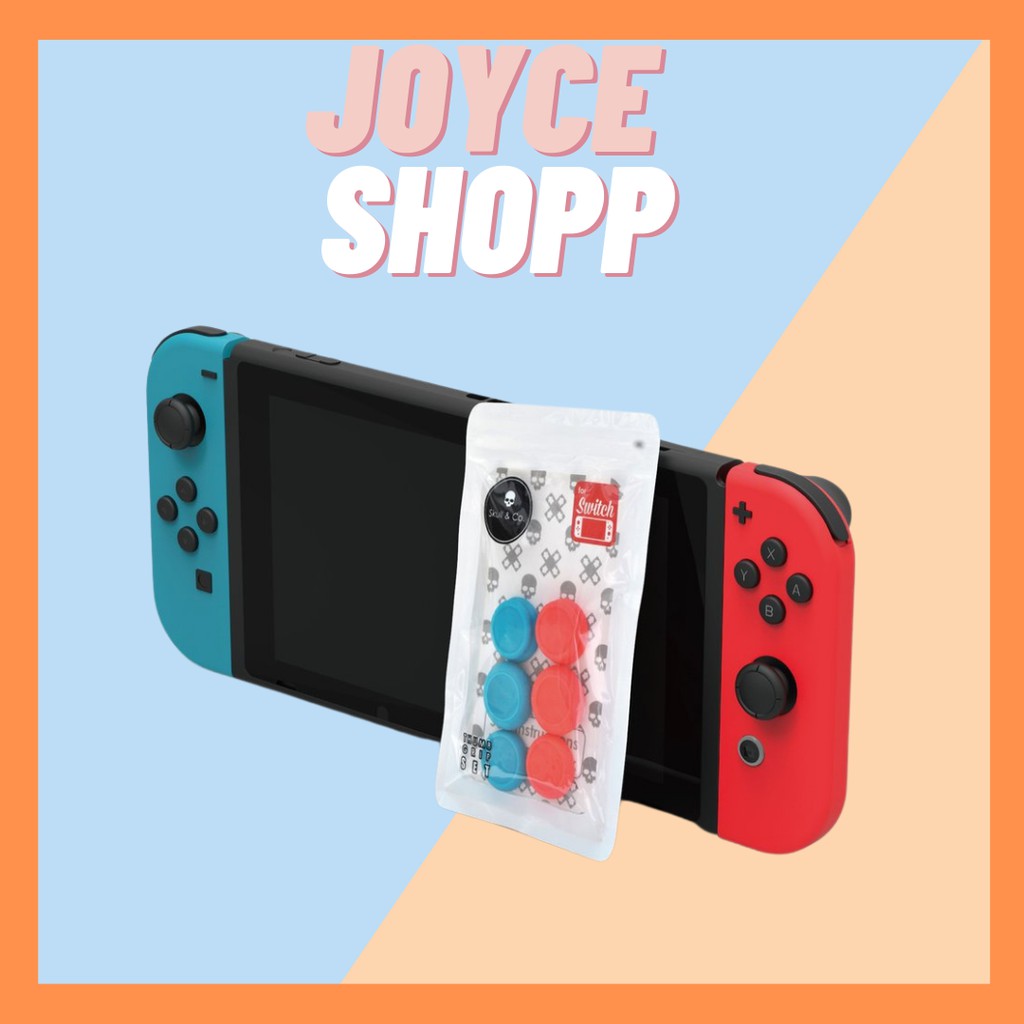 Bộ 6 núm bọc analog cao cấp hãng Skull &amp; Co cho Joy-Con - Nintendo Switch / Lite