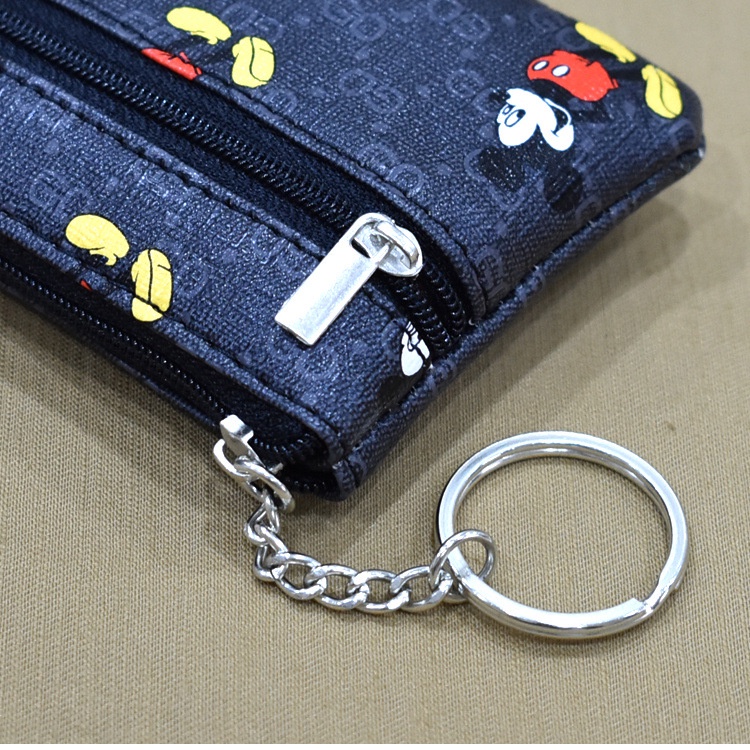 Ví móc khóa thời trang chất liệu da PU Unisex VMK01