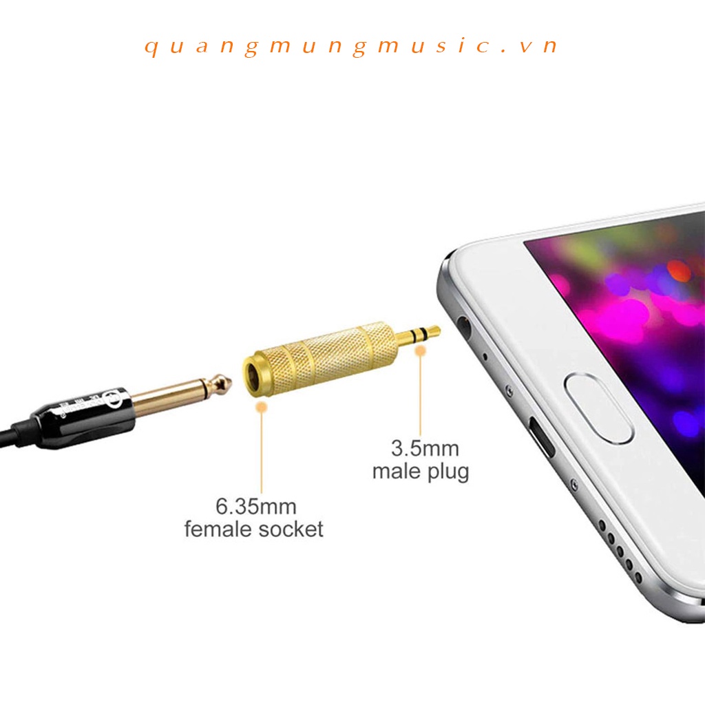 [Loại Tốt] Đầu Jack chuyển đổi âm thanh từ cổng 3 ly sang 6 ly - Giắc 3.5mm sang 6.5mm và 6li 3li, 3ly 6ly, 3 li 6 li
