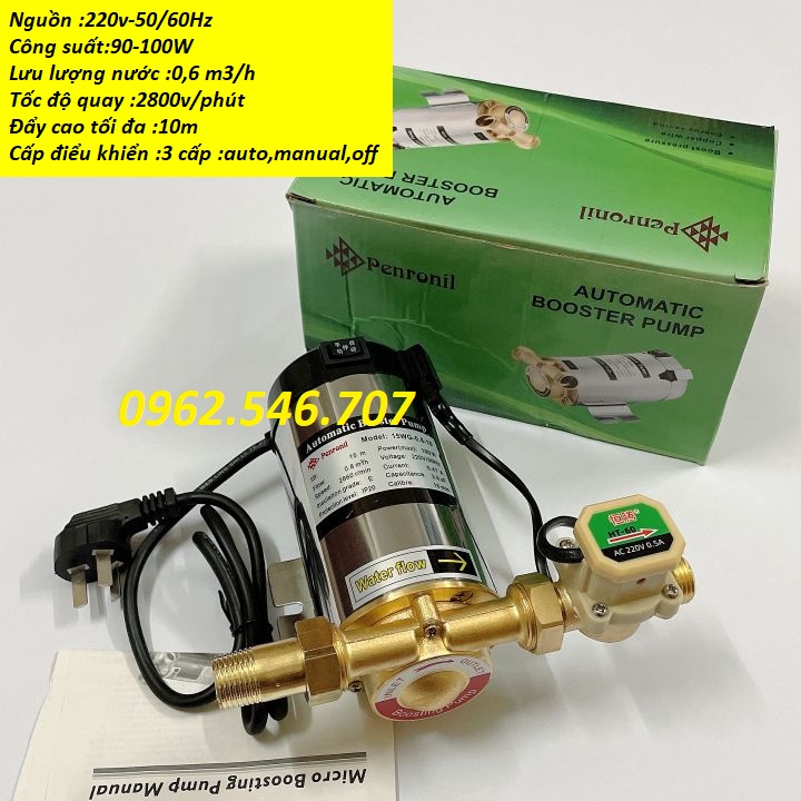 Bơm tăng áp máy giặt . bình nóng lạnh / Bơm tăng áp hàng loại 1