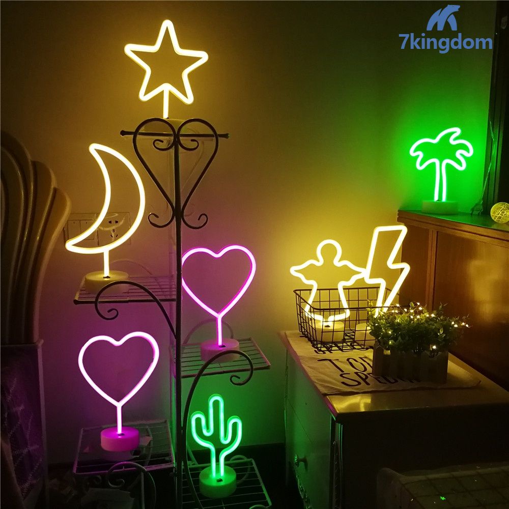 Hàng có sẵn Đèn LED hình ngôi sao màu neon Malam / USB dùng trang trí tiệc Giáng Sinh