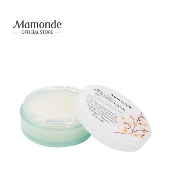 Mặt nạ ngủ môi dưỡng ẩm và loại bỏ tế bào chết da môi [Mamonde] Aqua Peel Lip Sleeping Mask 20g