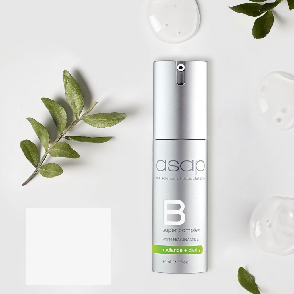 [HÀNG NHẬP KHẨU] Tinh Chất Dưỡng Trắng Sáng Da Giảm Mụn Asap Super B Complex Serum With Niacinamide Giảm Nếp Nhăn 30ml