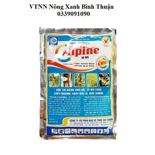 Thuốc trừ nấm bệnh alpine 80wg spc 100gr đặc trị thối rễ chết nhanh xì mủ sương mai