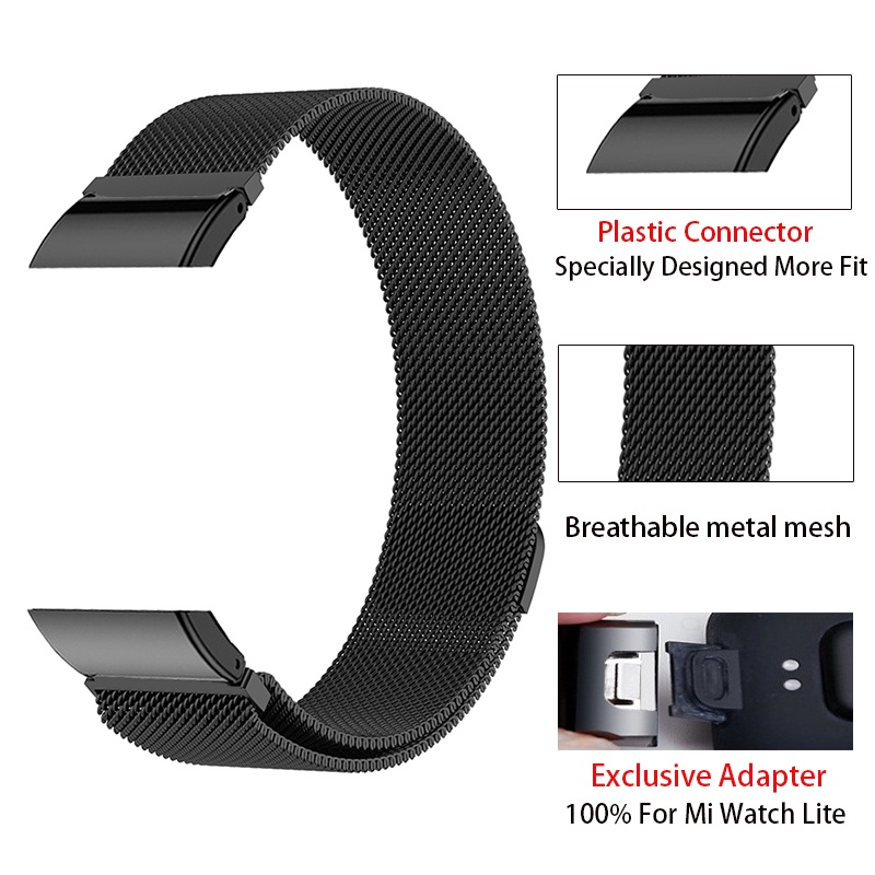 Dây đeo inox cho đồng hồ thông minh Redmi Watch 2 Lite smart watch