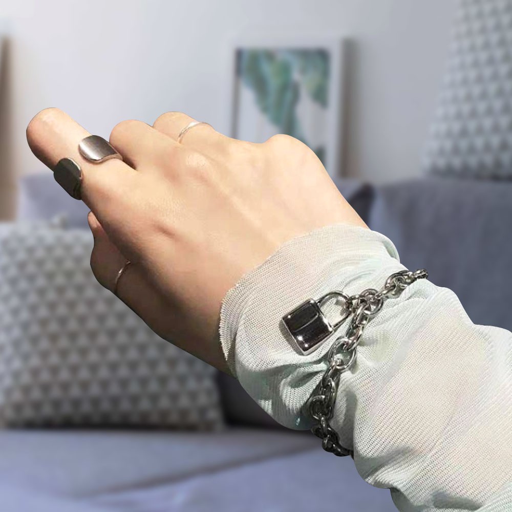 [Mã FAMAYFA giảm 10K đơn 50K] Vòng tay phong cách Hàn Quốc cá tính đơn giản cho nam