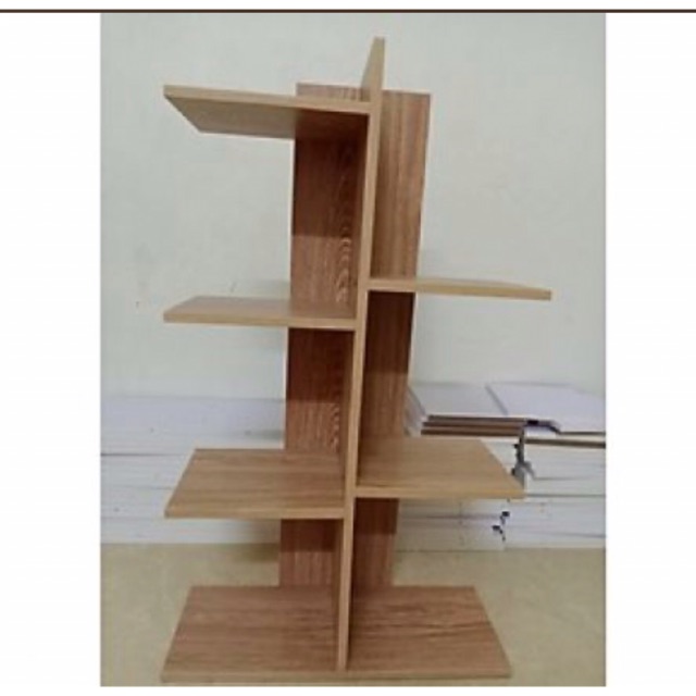 Kệ sach gỗ 5 tầng xen kẽ