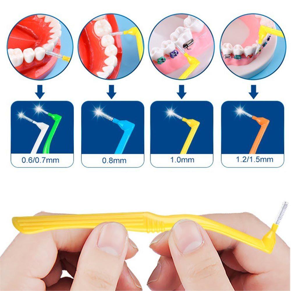 LEILY Soft Interdental Brush L-shaped Toothbrush Teeth Braces Gap Floss Health Tothpick Oral Hygiene Clean Teeth