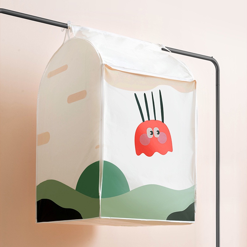 Túi bọc quần áo chống bụi, bọc áo chống bụi bigsize vải dày chống thấm nước có khóa kéo
