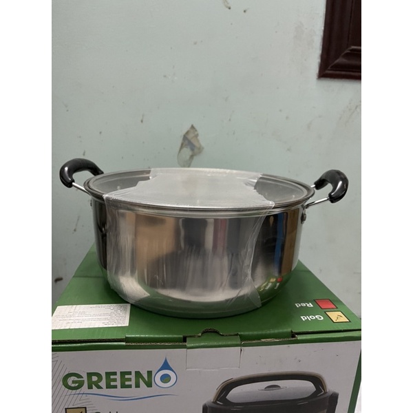 Nồi Inox 3 đáy goldsun F24(OL) size 24cm dùng trên mọi loại bếp kể cả từ.