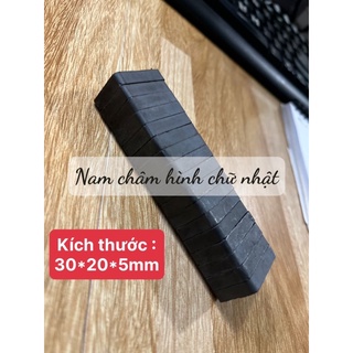 Nam châm chữ nhật kích thước 30x20x5mm , nam châm nhỏ