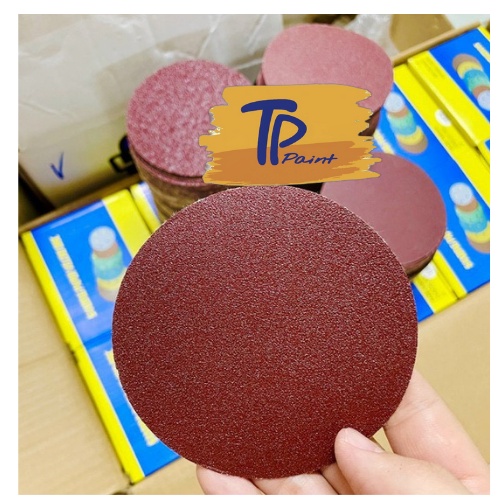 Giấy nhám tròn dán đế lông đường kính 100mm P 40 - P 180