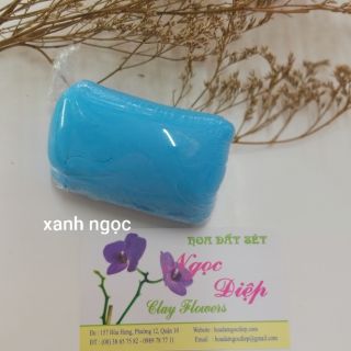ĐẤT SÉT THÁI MÀU :XANH NGỌC LÀM HOA 100GR