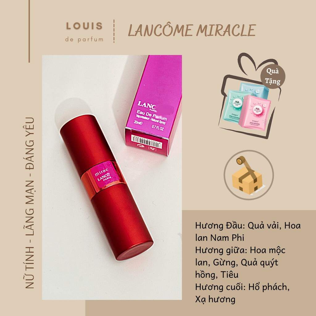 Nước Hoa mini LANCÔME MIRACLE 20ml