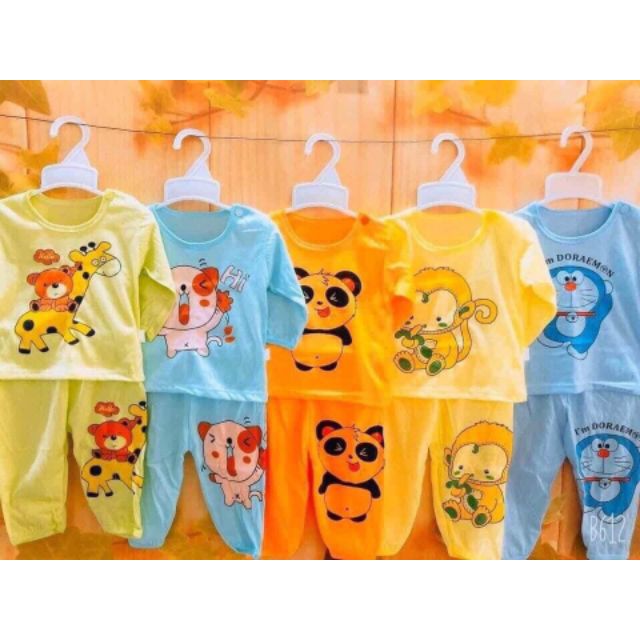 Set 5 bộ dài tay in hình đẹp cho bé