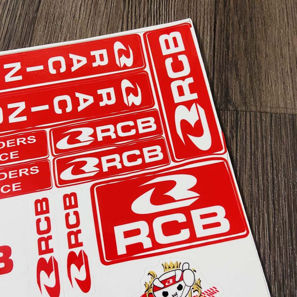 TEM DẺO NHIỀU LOGO RCB TRANG TRÍ XE SIÊU CHẤT