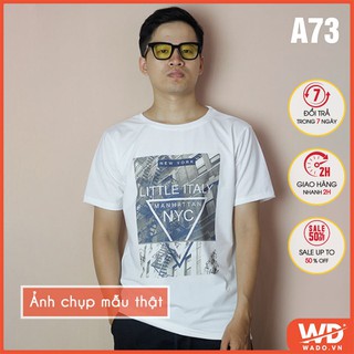 Áo thun nam Wado chất liệu cotton mềm mịn in hình mã A73
