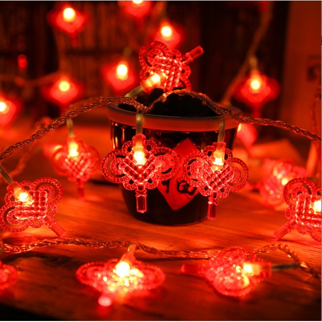 Dây đèn LED 365 bóng trang trí năm mới phong cách Trung Hoa