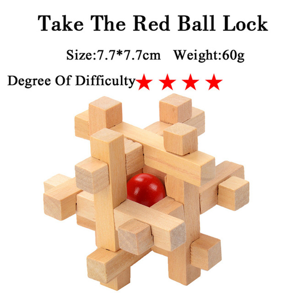 Đồ chơi mở khóa thông minh IQ bằng gỗ 3D cho trẻ em và người lớn