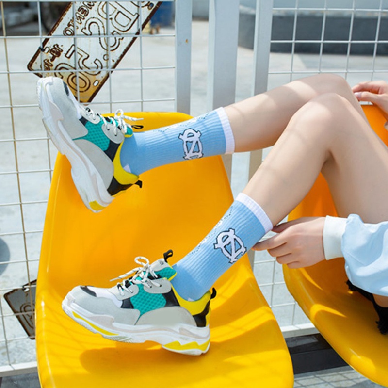 Xiangbao Vớ Cotton Unisex In Họa Tiết Hip Hop Harajuku Cho Ván Trượt