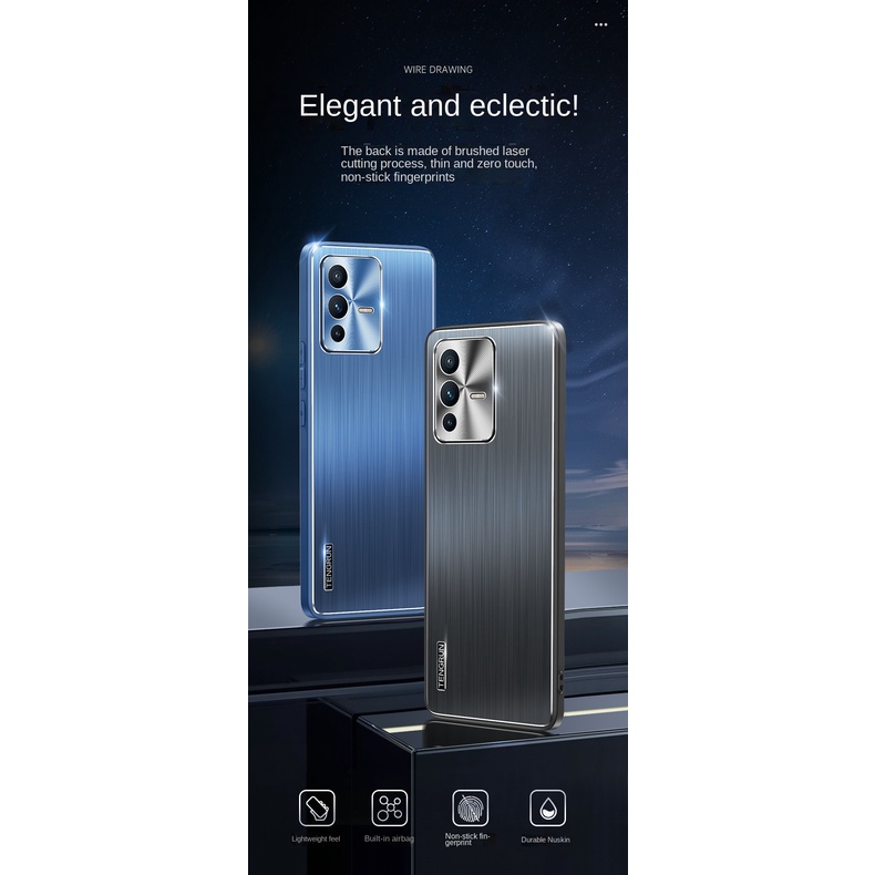 Ốp Điện Thoại Viền Inox Chống Rơi Cho Vivo S12 Pro V23 5G