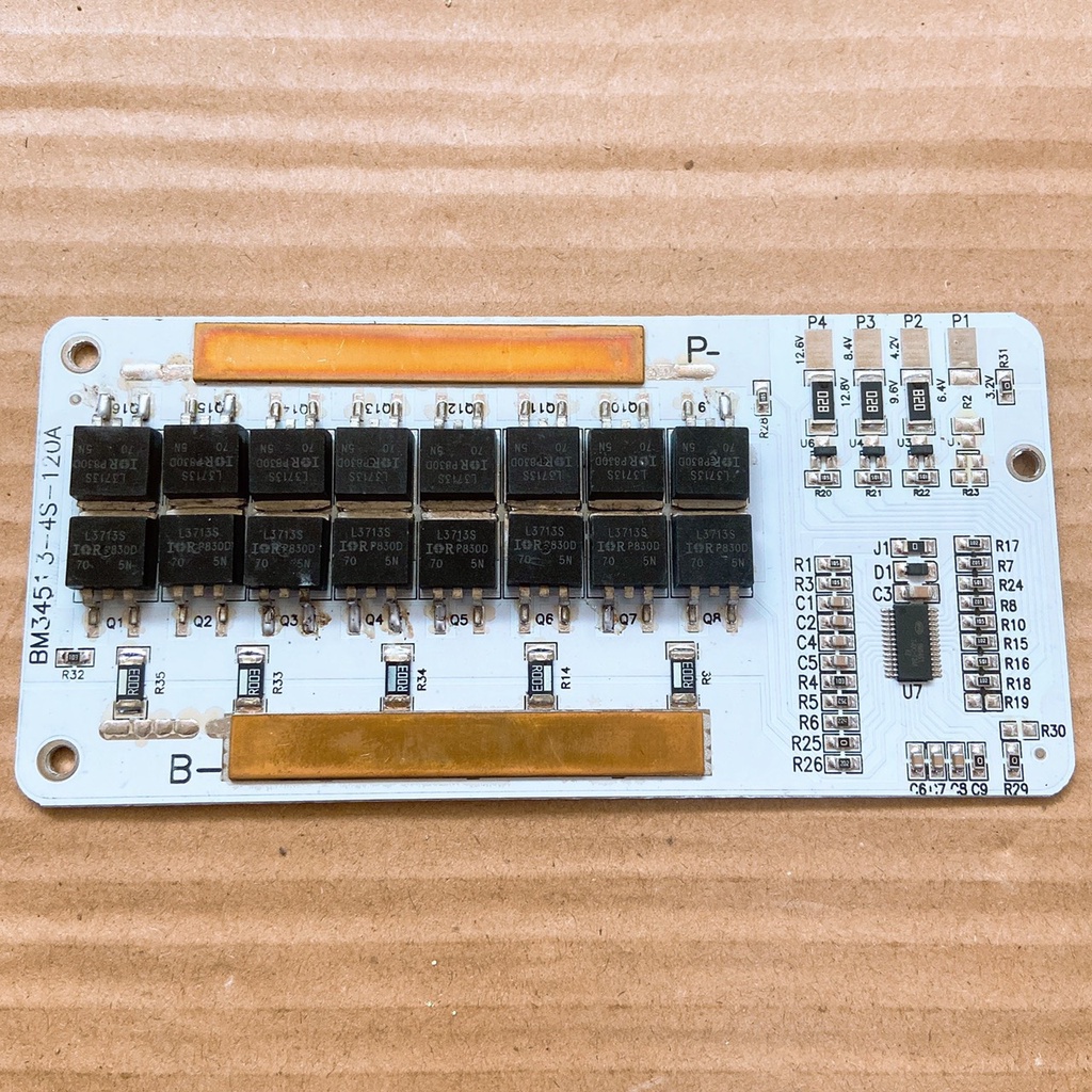 Mạch 3S - 12,6V - 120Ah .Mạch bảo vệ sạc xả chung, tự động cân bằng Pin lithium Li-ion 3S CÔNG SUẤT LỚN dòng xả 120Ah