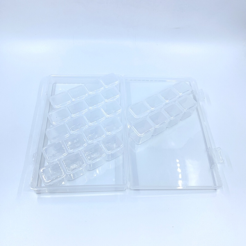 Hộp 28 khay đựng Charm Bông Đá _ Nhựa PVC dẻo không bể khi rớt _ hàng xuất