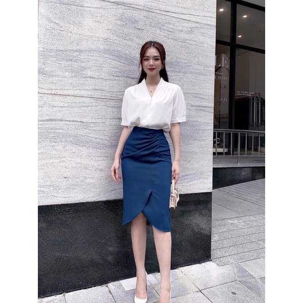 CVN29 - CHÂN VÁY GU CẠP LI 2 VẠT CHÉO | BigBuy360 - bigbuy360.vn