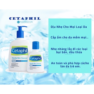 Sữa Rửa Mặt Dịu Nhẹ Cetaphil Cleaser (125ml-500ml)