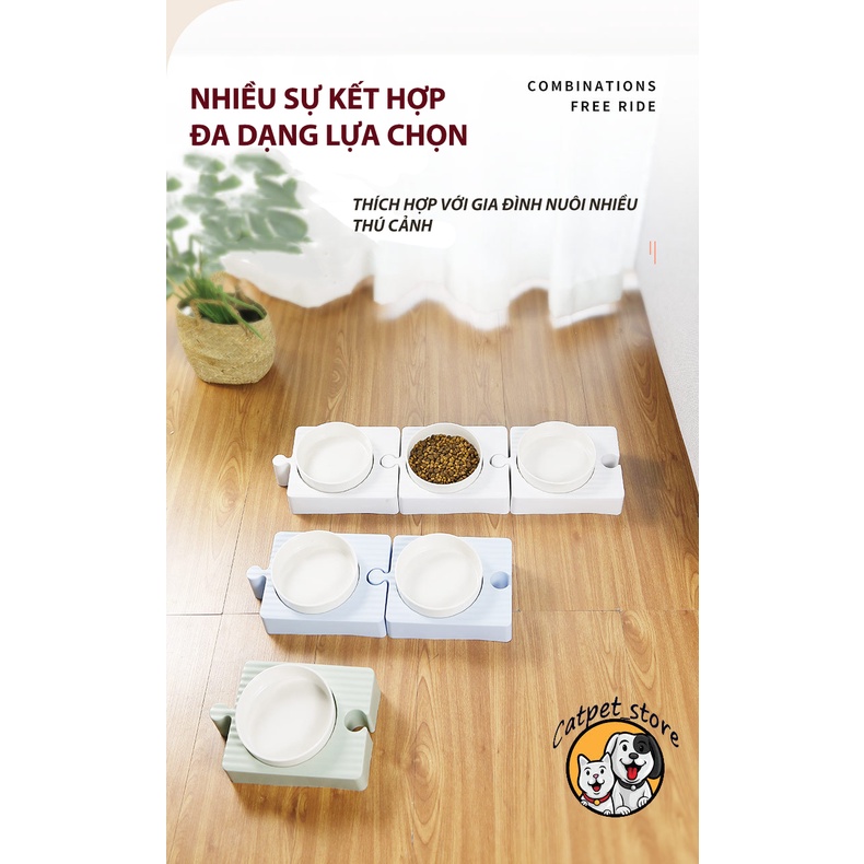 bát ăn thú cưng,bát ăn chó mèo nhỏ gọn ,tiện lợi, giá rẻ
